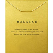 Hollow word copper tube necklace – Jewelry Gift Ideas — 1