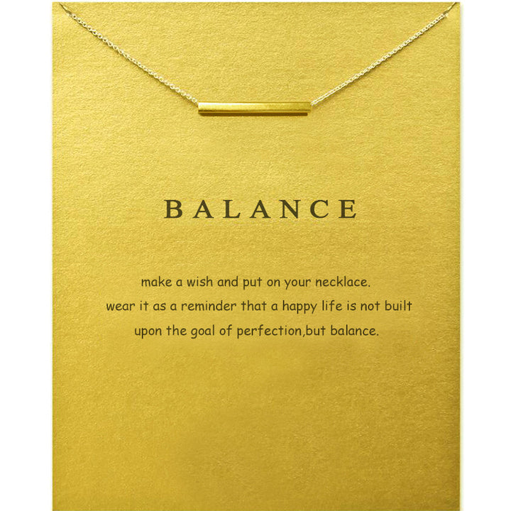 Hollow word copper tube necklace – Jewelry Gift Ideas — 1
