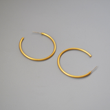 925 silver needle circle stud earrings – Meaningful Gifts — 3