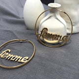 Exaggerated Temperament Circle Letter Earrings – Meaningful Gifts — 3