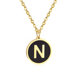 Golden English alphabet pendant – Jewelry Gift Ideas — 18