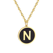 Golden English alphabet pendant – Jewelry Gift Ideas — 18