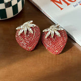 Women's Red Strawberry Earrings – Gifts for Her — 6