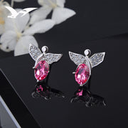 Diamond-encrusted Zircon Sterling Silver Earrings Pop – Gifts for Her — 5