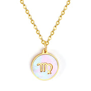 Fashion 12 Constellations White Shell Pendant – Jewelry Gift Ideas — 3