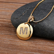 Necklace Glossy Diamonds 26 English Letters – Jewelry Gift Ideas — 6