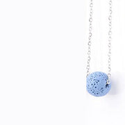 Simple Wild Volcanic Stone Round Bead Necklace – Jewelry Gift Ideas — 13