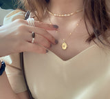Titanium Steel Shell Embossed Necklace – Jewelry Gift Ideas — 4