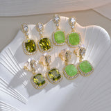 Women's Fashion Elegant Retro Olive Zirconium Earrings – Stylish Gifts — 6