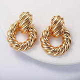 Alloy twist earrings – Small Gift Ideas — 4