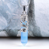 Tribal Totem Dragon Shape Natural Stone Pendant – Jewelry Gift Ideas — 9