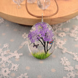 Long Sweater Chain Handmade Real Flower Necklace – Jewelry Gift Ideas — 8