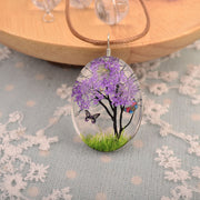 Long Sweater Chain Handmade Real Flower Necklace – Jewelry Gift Ideas — 8