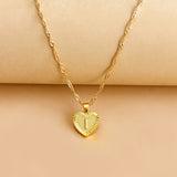 Hexagon Imitation Gold Pendant Necklace Peach – Jewelry Gift Ideas — 17