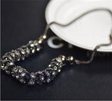 Black Round Sapphire and Blue Diamond Necklace – Jewelry Gift Ideas — 6