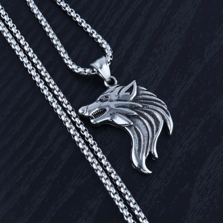 Stainless Steel Alloy Wolf Head Pendant Men's – Jewelry Gift Ideas — 1
