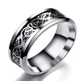 Stainless steel dragon pattern ring – Gift Ideas — 11