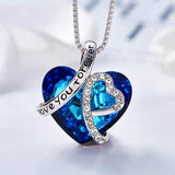 Ocean Heart Peach Heart Clavicle Necklace – Jewelry Gift Ideas — 1