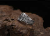 S925 Silver Men Ring Adjustable Eagle Wing Feather – Gifts for Him — 5