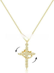 Cross Crown Zircon Clavicle Chain Necklace – Jewelry Gift Ideas — 4