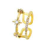 Ins Cold Wind Double Hexagram Ring Adjustable – Thoughtful Gifts — 2