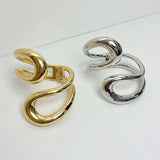 Female Niche Metal Geometry Streamlined Spring – Jewelry Gift Ideas — 6