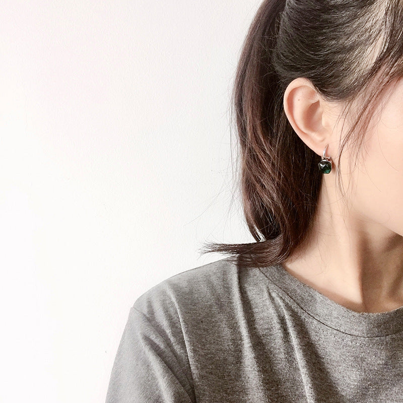 Colored Stone Natural Crystal Women's Earrings Diy – Gifts for Her — 1