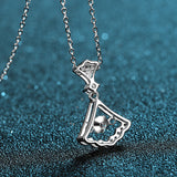 Women's Sterling Silver Moissanite Small Skirt – Jewelry Gift Ideas — 9