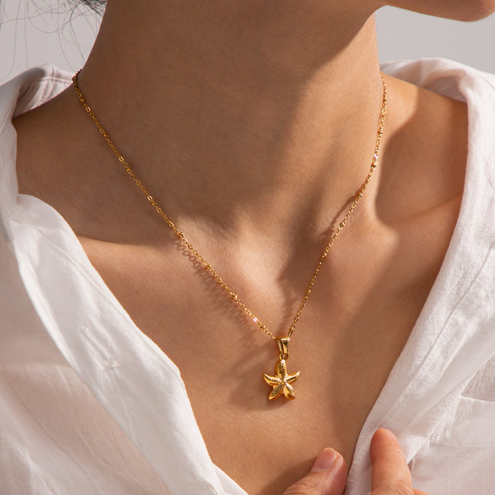 Women's Starfish Pendant Necklace All-matching – Jewelry Gift Ideas — 1