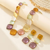 Geometric Candy Clavicle Necklace And Earrings – Jewelry Gift Ideas — 5