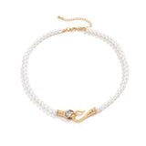 Snake Tail Biting Full Diamond Curved Necklace – Jewelry Gift Ideas — 2