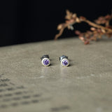 Sterling Silver Round Diamond Stud Earrings – Surprise Gifts — 3