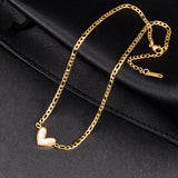 Faceted Heart Necklace Clavicle Chain Fashion – Jewelry Gift Ideas — 3