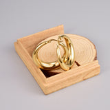 Hollow Crescent Shaped Hollow Earrings – Birthday Gifts — 2