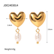 European And American Stainless Steel Pearl Earrings – Useful Gifts — 8