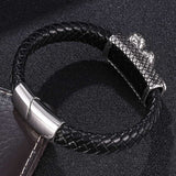 Titanium Steel Leather Rope Simple Bracelet – Jewelry Gift Ideas — 2