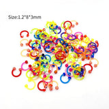 CBR Type Nose Stud Color Mixed Eyebrow Ring – Special Occasion Gifts — 3