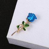 Three-dimensional Rose Flower Rhindiamond-style Brooch – Stylish Gifts — 9