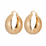 Gold Textured Earrings Original Design Accessory – Stylish Gifts — 6
