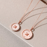 Button Couple Necklace Sterling Silver Coin – Jewelry Gift Ideas — 2