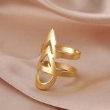Men's And Women's Stainless Steel Arrow Shaped Rings – Gifts for Her — 10