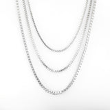 Titanium Steel Box Chain Necklace Square Single – Jewelry Gift Ideas — 5