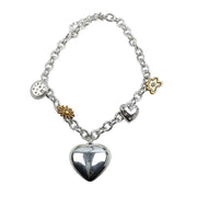 Thick Chain Vintage Distressed Big Heart Pendant – Jewelry Gift Ideas — 3