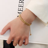Widened Titanium Steel Plated 18K Gold Color – Jewelry Gift Ideas — 5