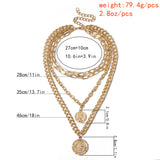 Multilayered Chunky Chain Necklace – Jewelry Gift Ideas — 2