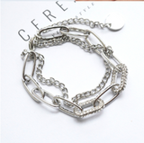 Rhinestone Double Layered Bracelet New Light – Jewelry Gift Ideas — 5