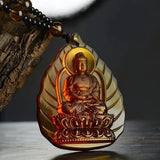 Glass pendant Buddha statue – Jewelry Gift Ideas — 2