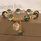 Green Ghost Crystal Bracelet Female Rose Pendant – Jewelry Gift Ideas — 5
