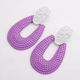 Water Drop Color Contrast Alloy Hollow Earrings – Meaningful Gifts — 5