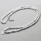 White white stone flower beads bracelet – Jewelry Gift Ideas — 4